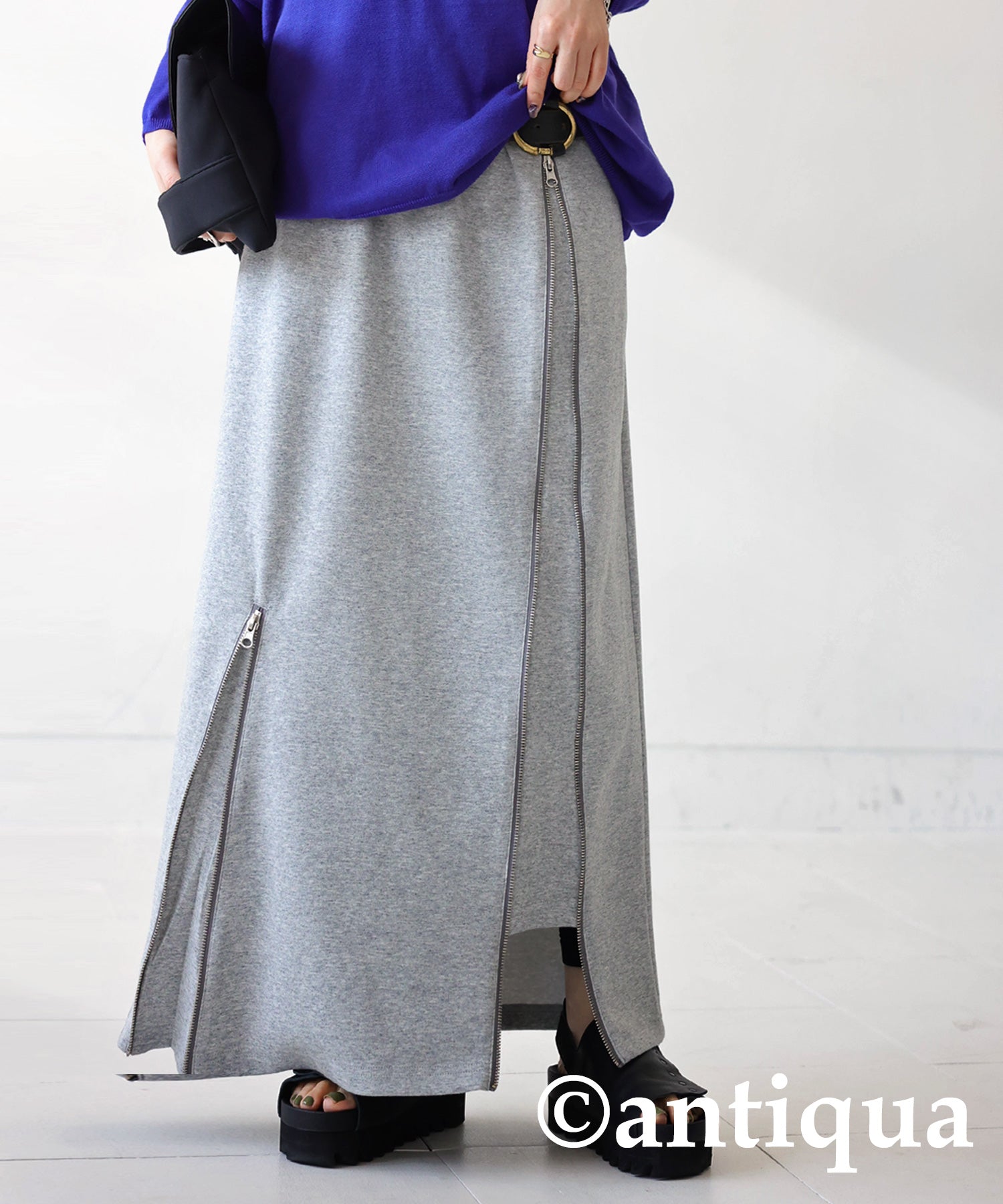 Gray skirt cheap design