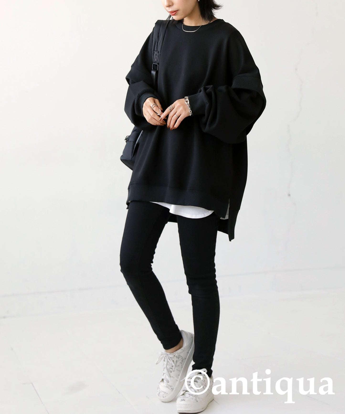 2WAY Ponte fabric Pullover Ladies