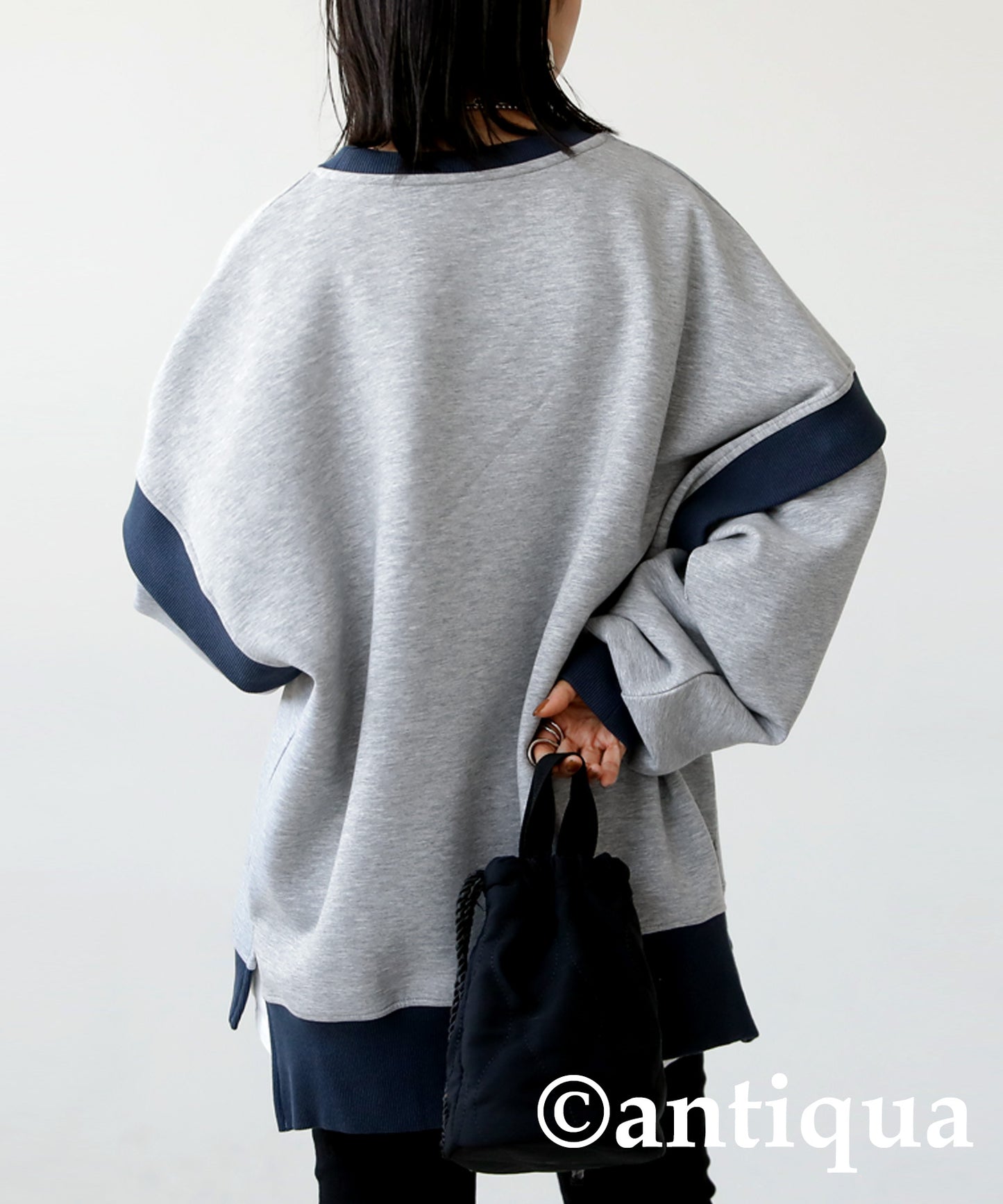 2WAY Ponte fabric Pullover Ladies