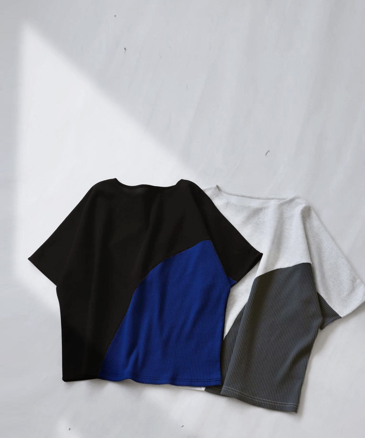 Bicolor Ponte fabric T-shirt Ladies