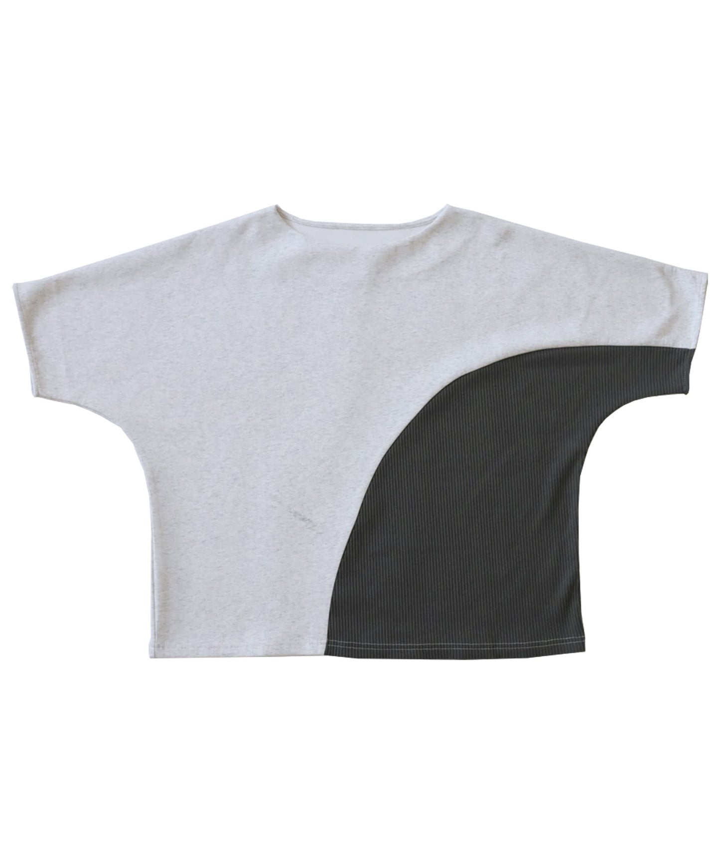 Bicolor Ponte fabric T-shirt Ladies