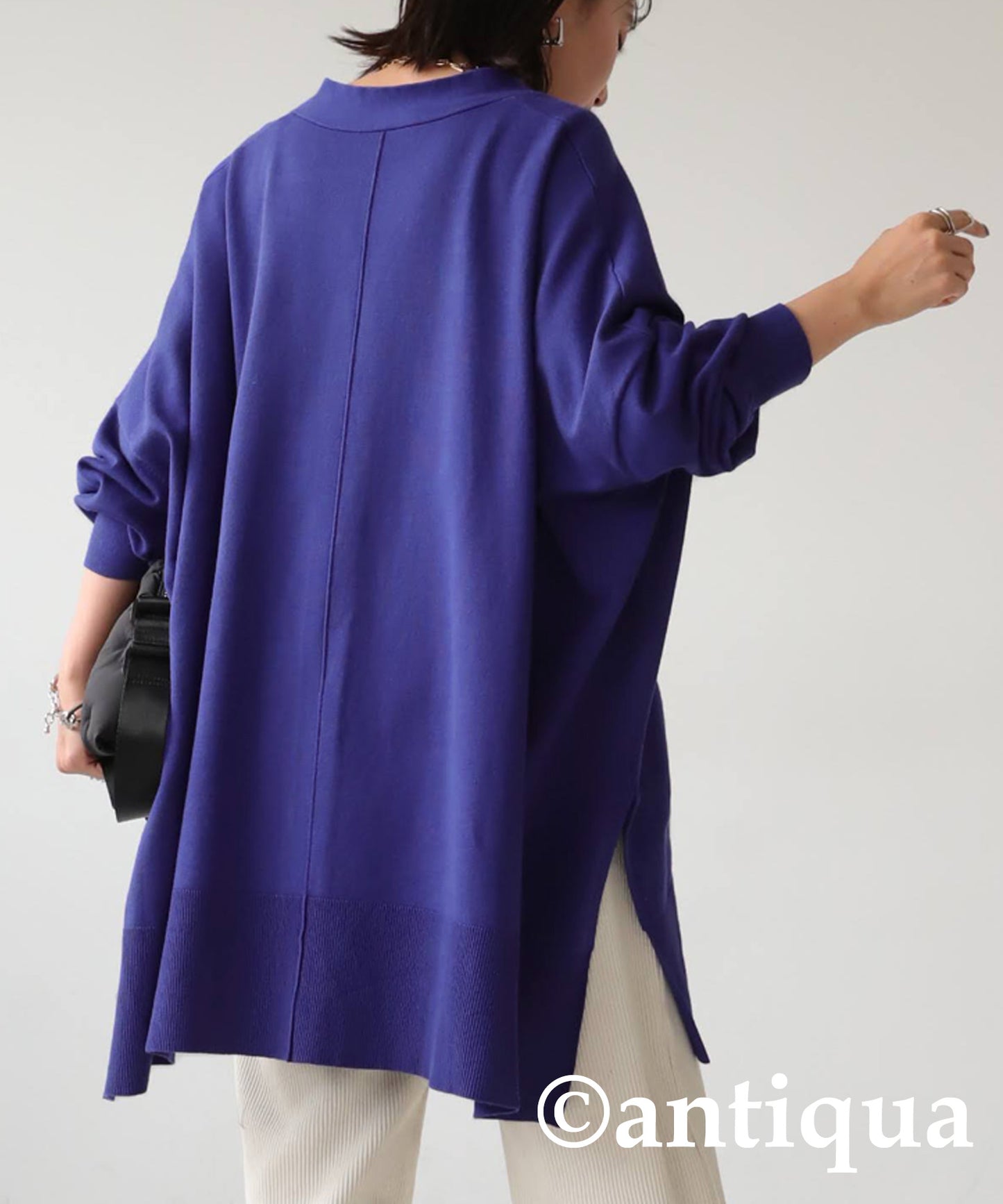 Function Material Wide Cardigan Ladies Tops