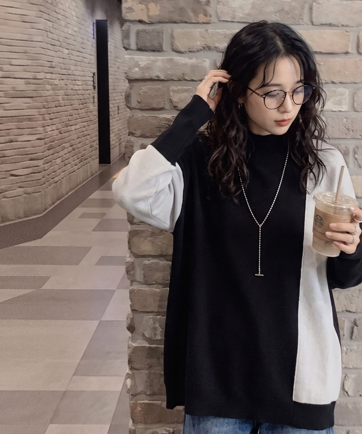 Double Jacquard Color Combination Knitwear Ladies