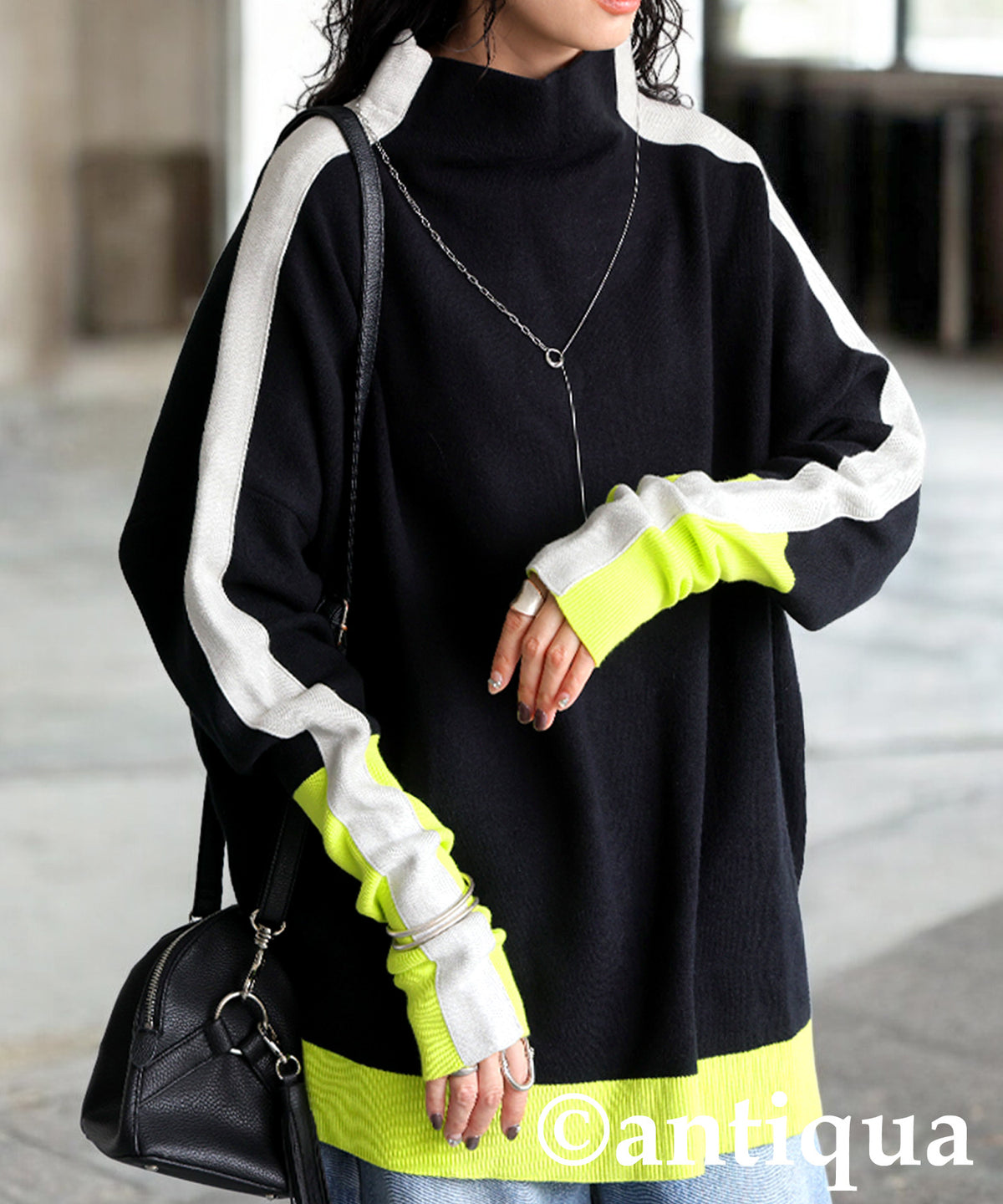 Double Jacquard Color Combination Knitwear Ladies
