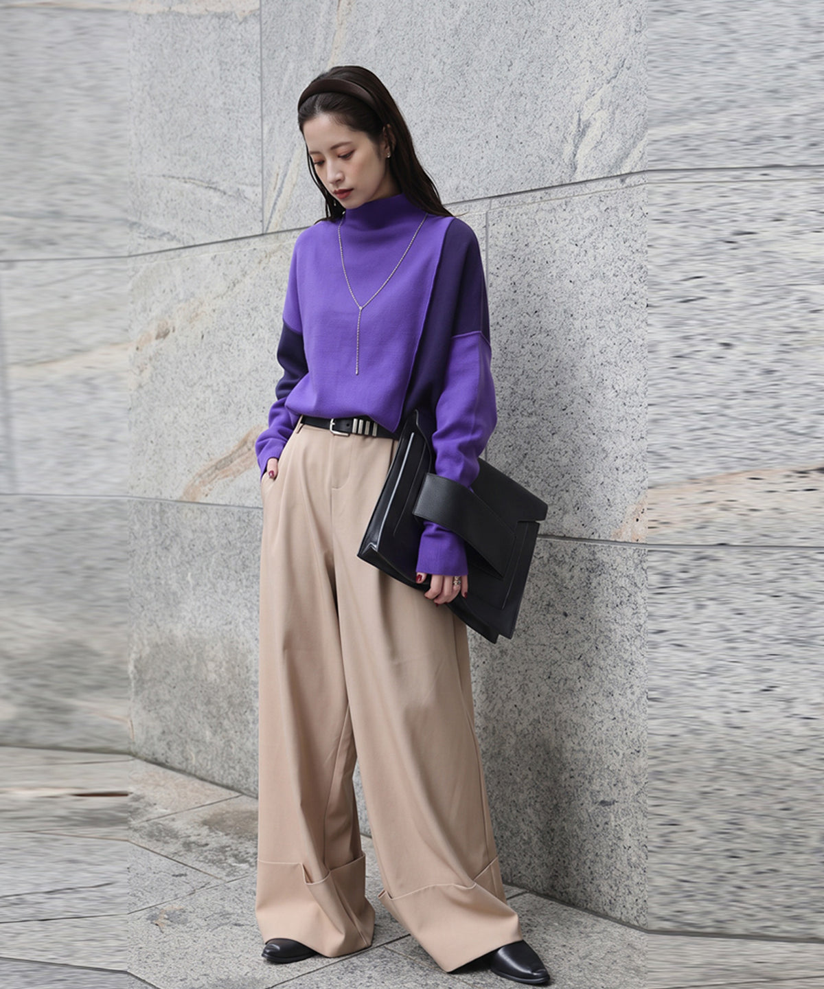 Double Jacquard Color Combination Knitwear Ladies
