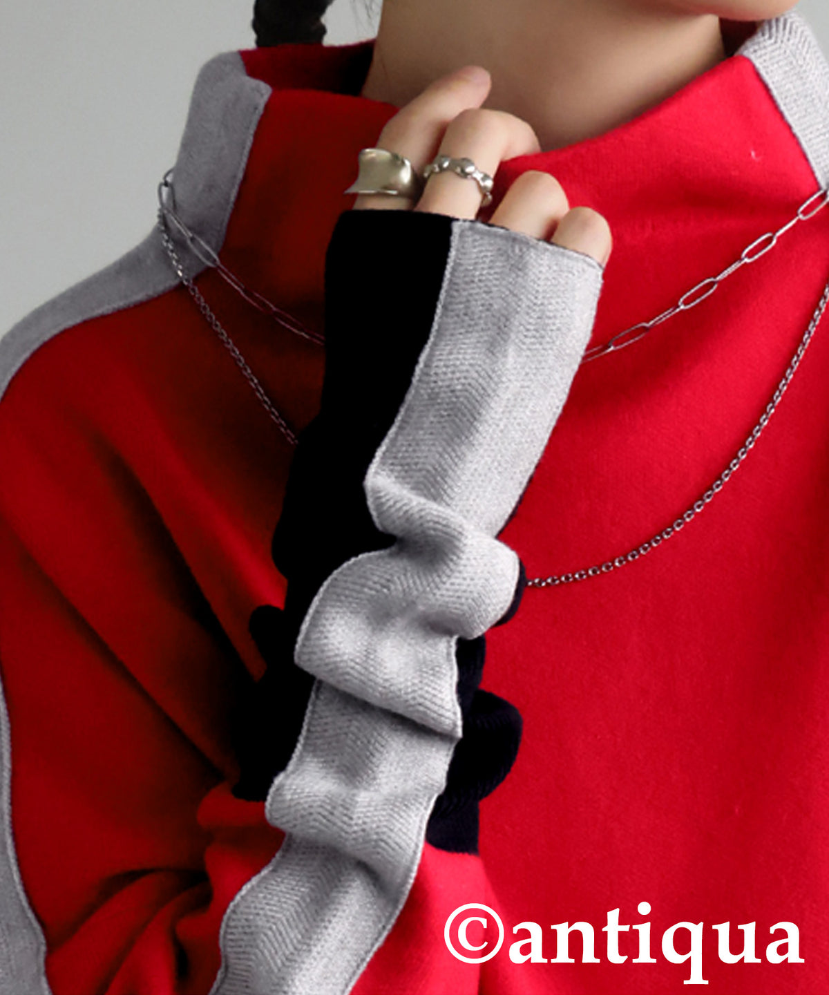 Double Jacquard Color Combination Knitwear Ladies
