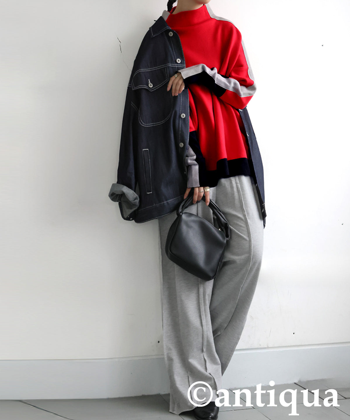 Double Jacquard Color Combination Knitwear Ladies