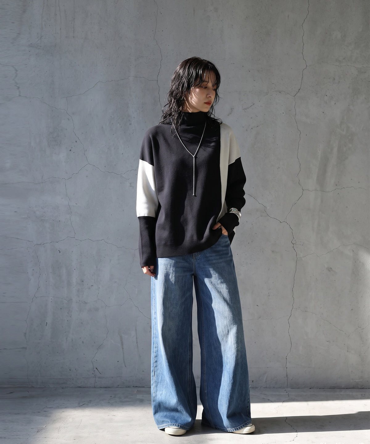Double Jacquard Color Combination Knitwear Ladies
