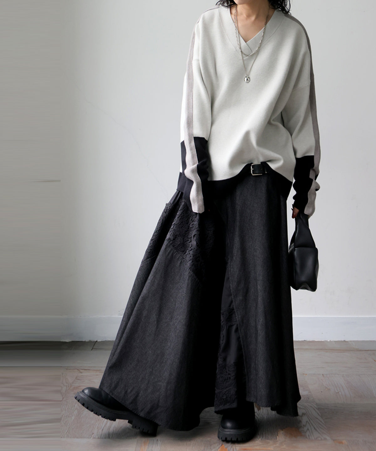 Double Jacquard Color Combination Knitwear Ladies