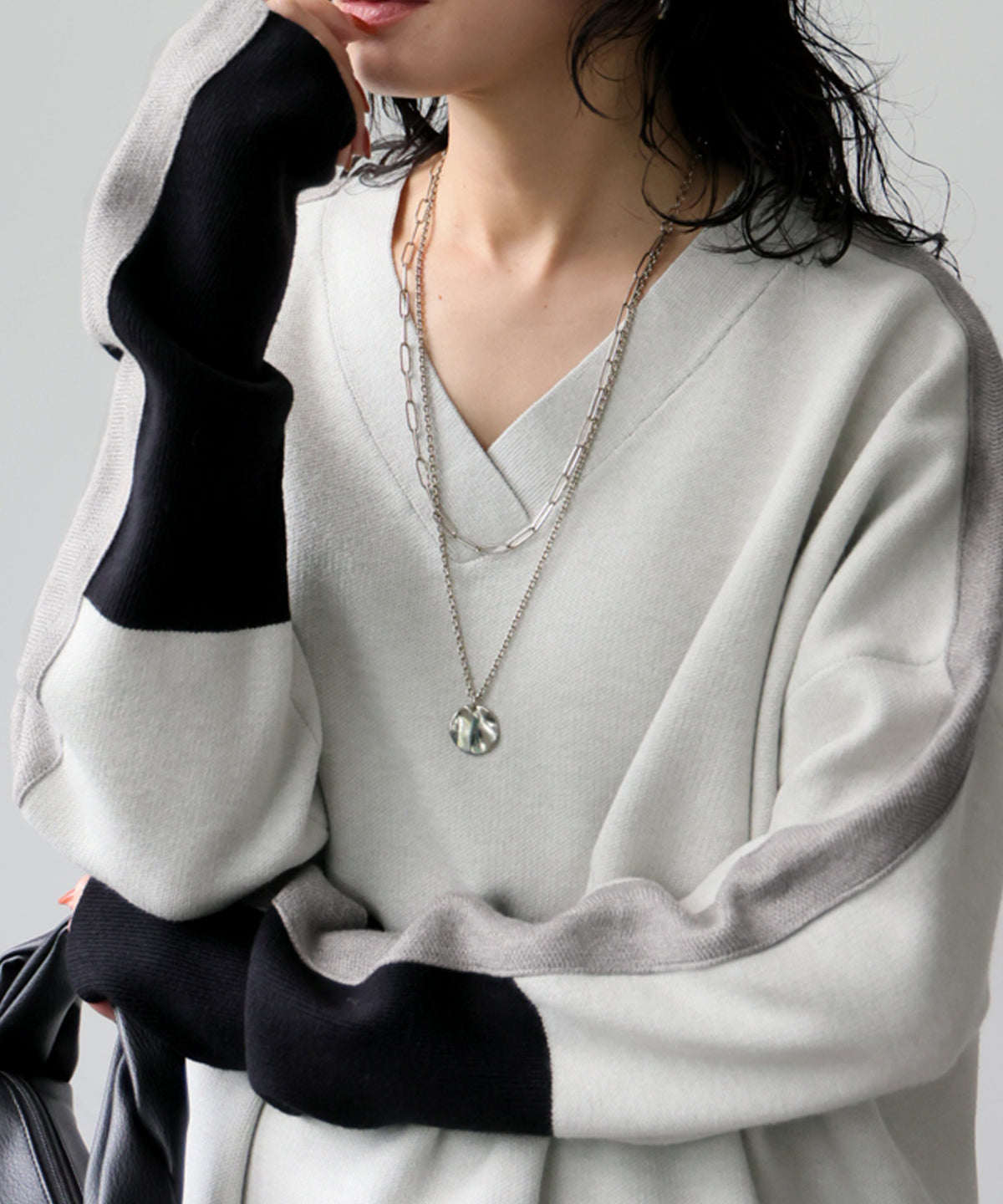 Double Jacquard Color Combination Knitwear Ladies
