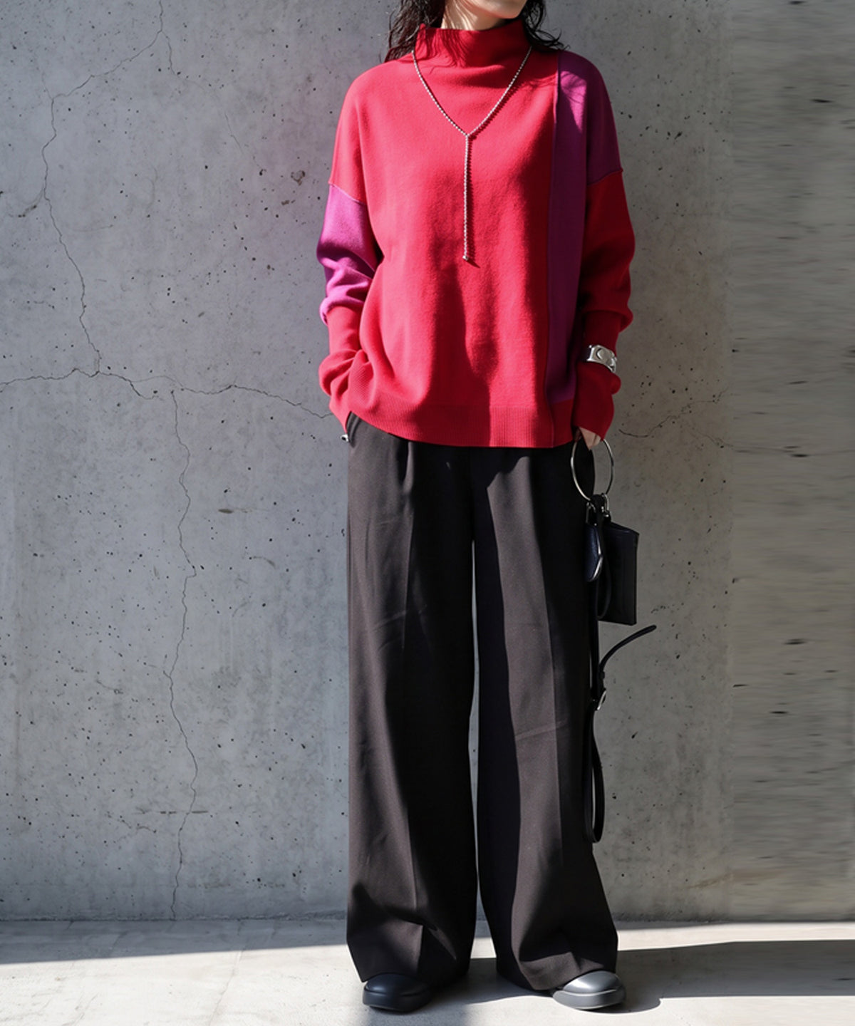 Double Jacquard Color Combination Knitwear Ladies