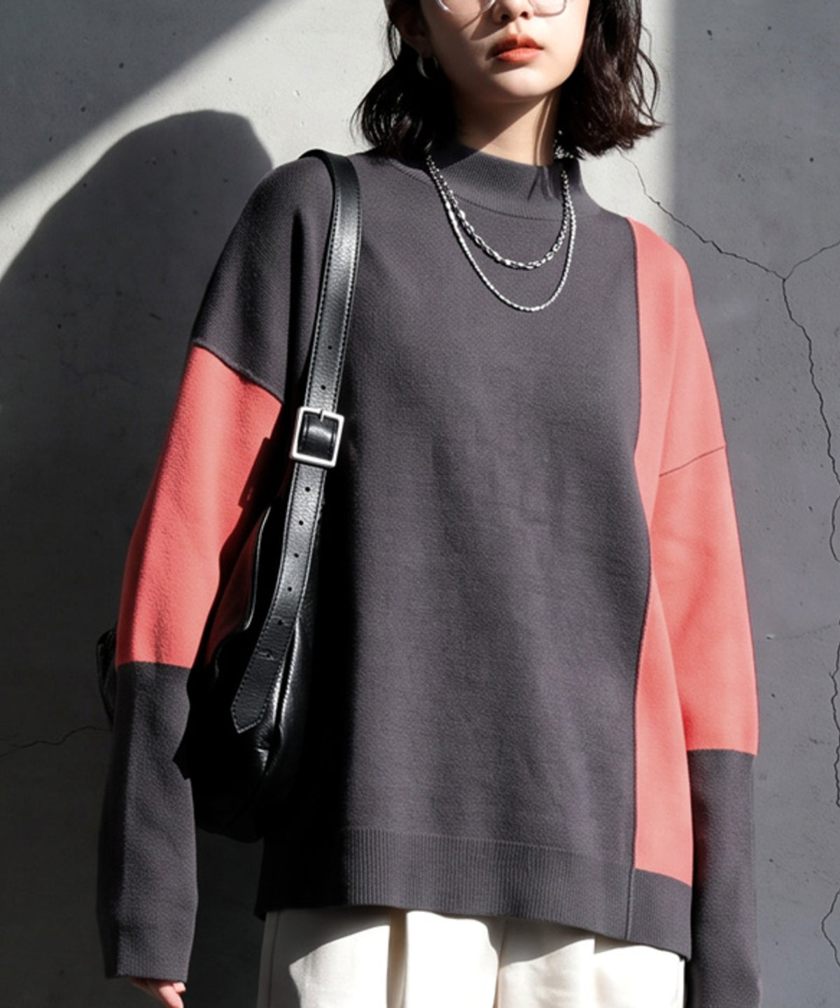 Double Jacquard Color Combination Knitwear Ladies