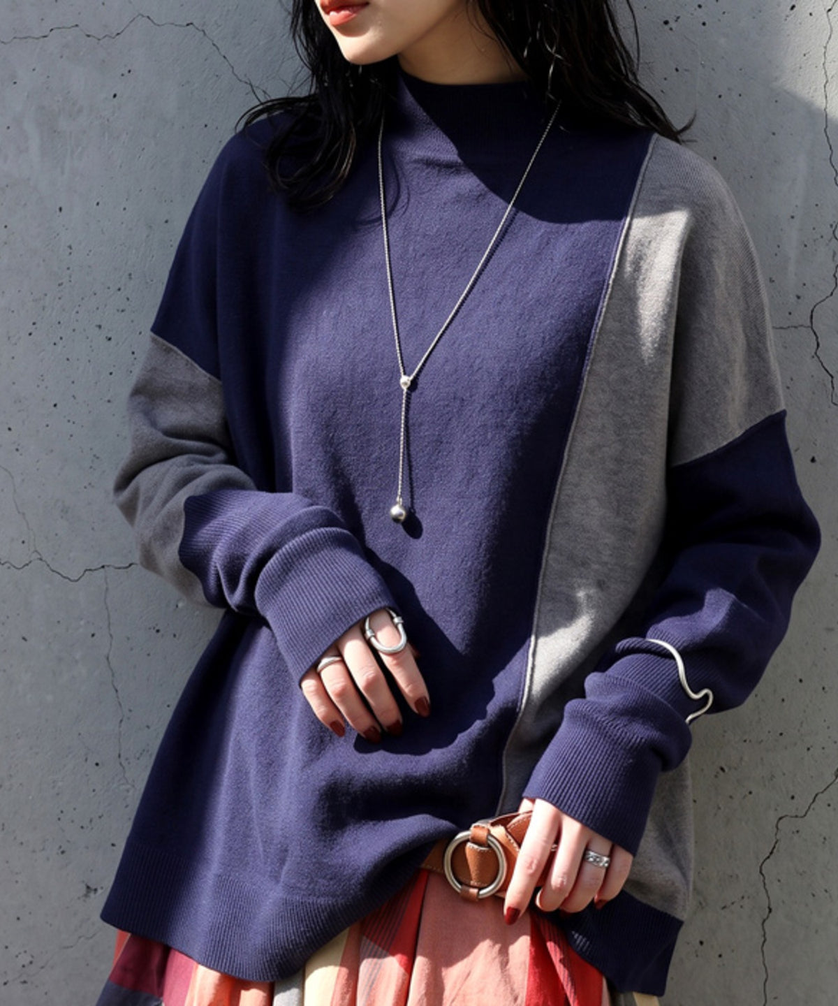 Double Jacquard Color Combination Knitwear Ladies