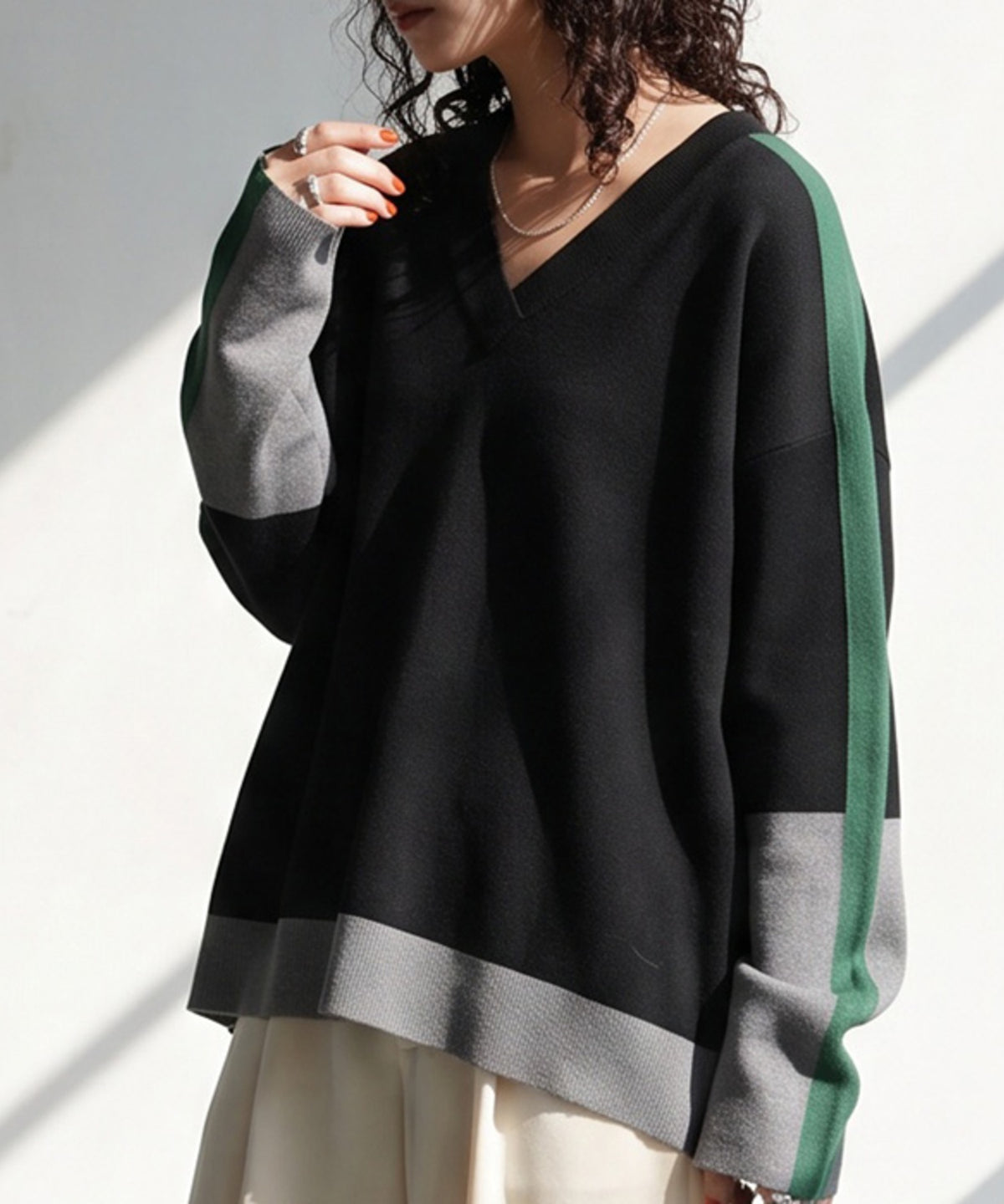 Double Jacquard Color Combination Knitwear Ladies