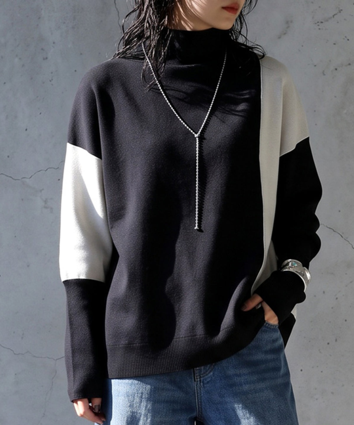 Double Jacquard Color Combination Knitwear Ladies