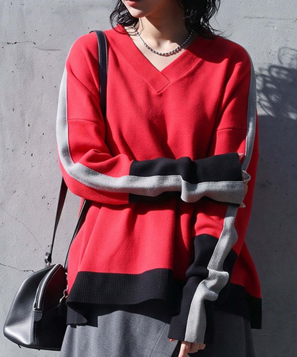 Double Jacquard Color Combination Knitwear Ladies