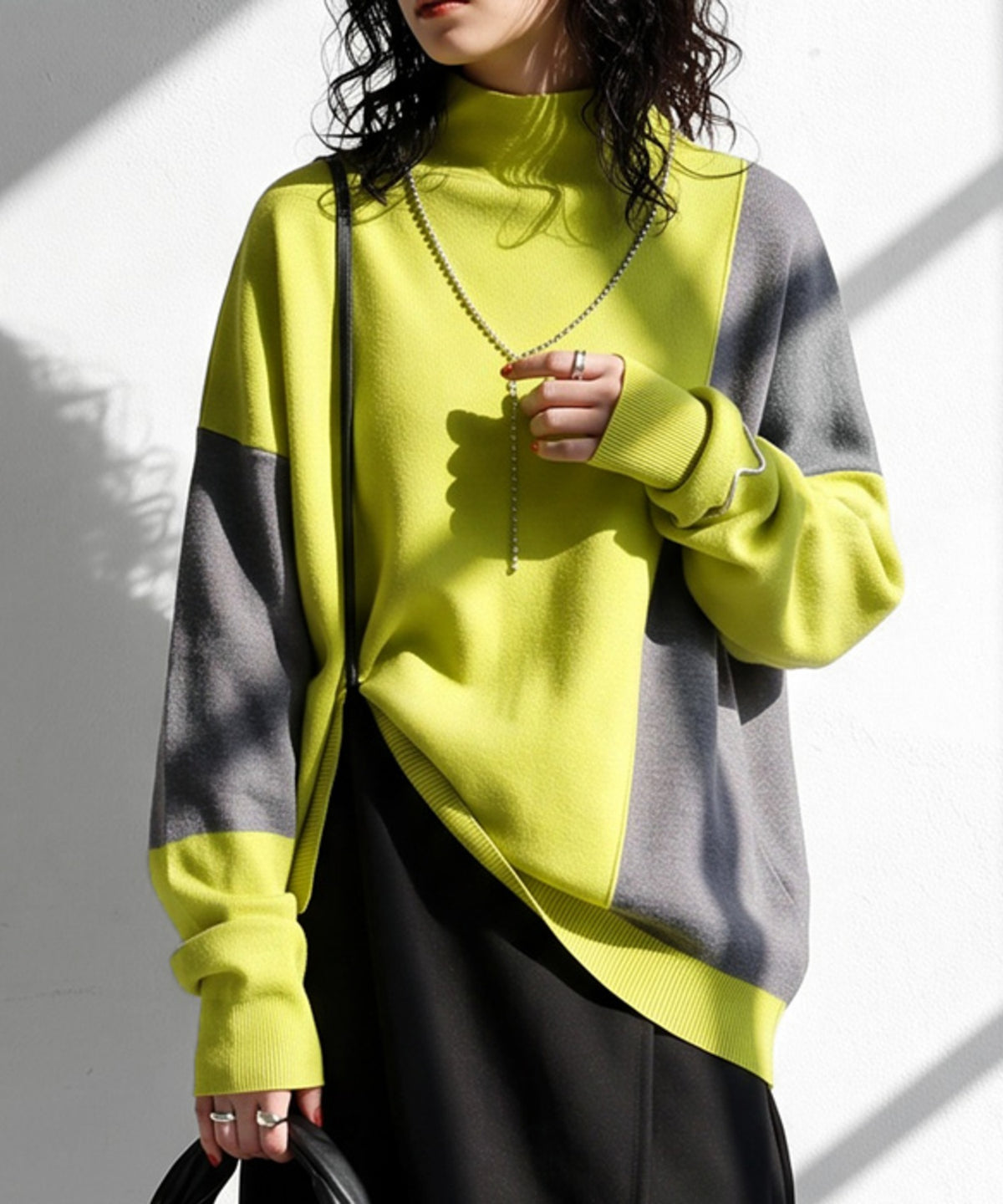 Double Jacquard Color Combination Knitwear Ladies