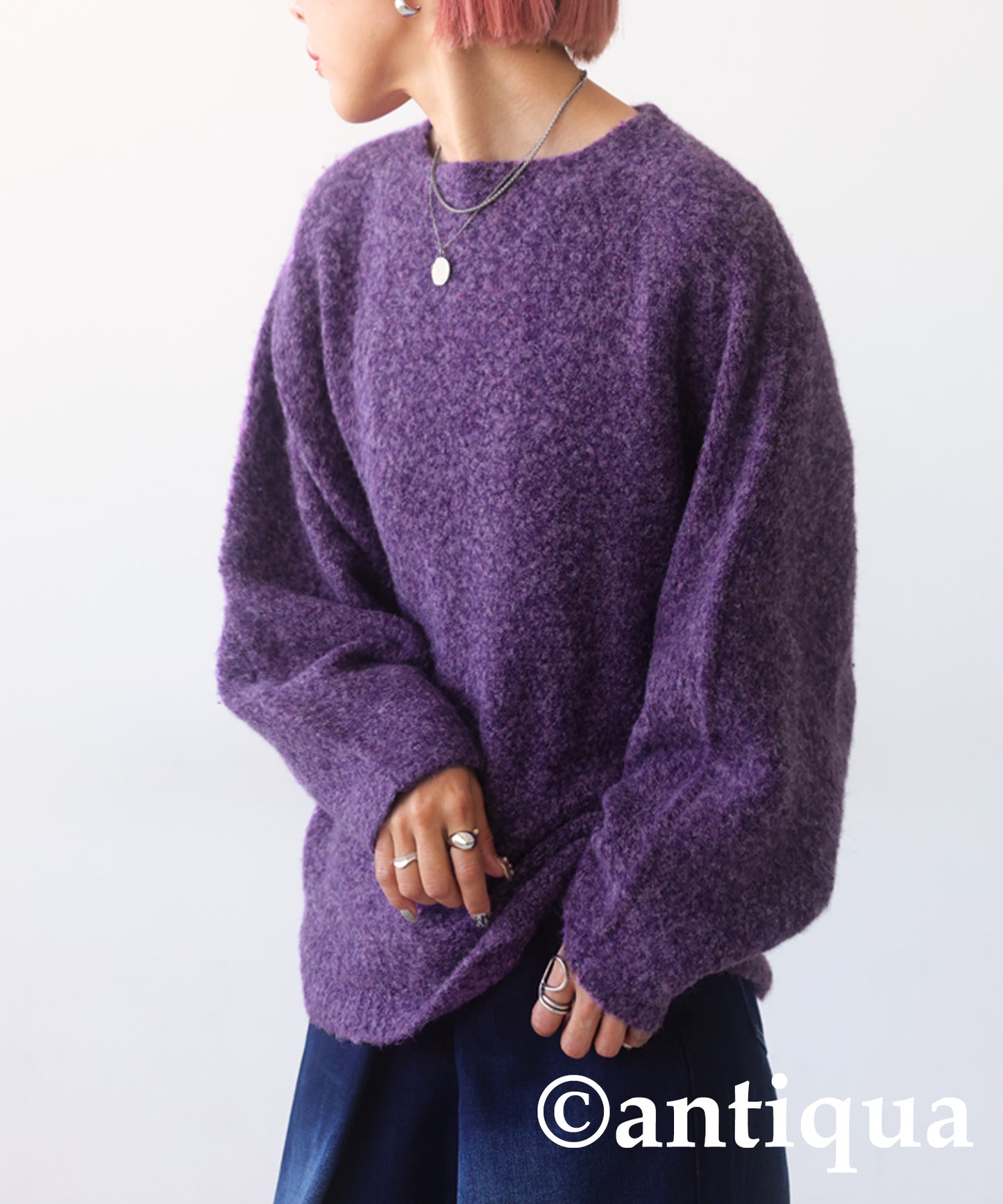 Dolman Melange knit Ladies