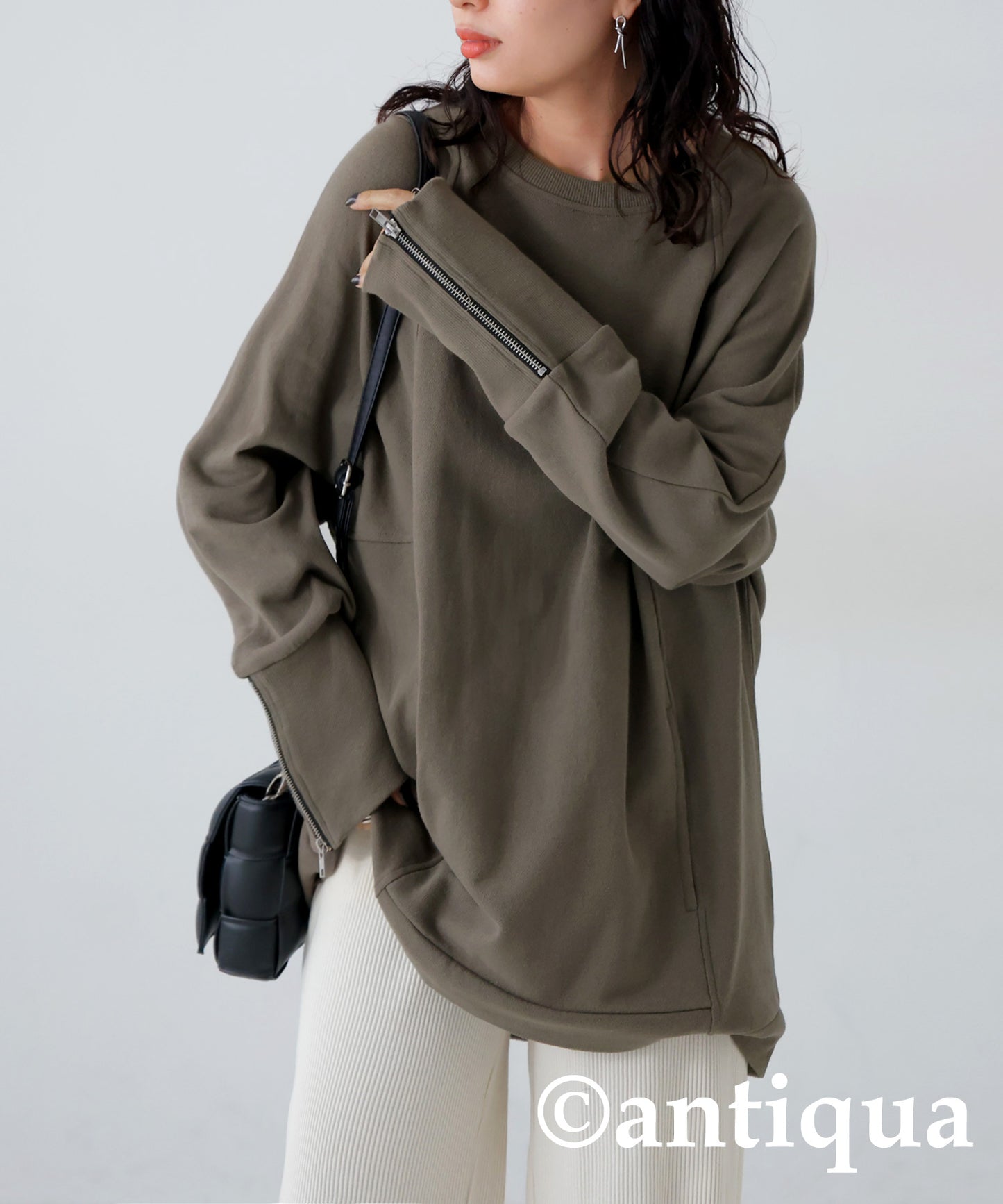 Zip Design Pull Over Ladies