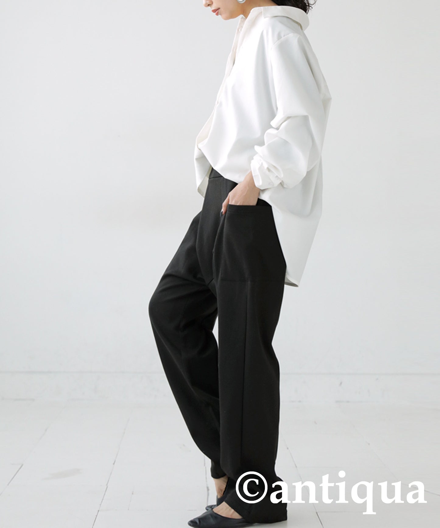 Punch Fabric Saruel Pants Ladies