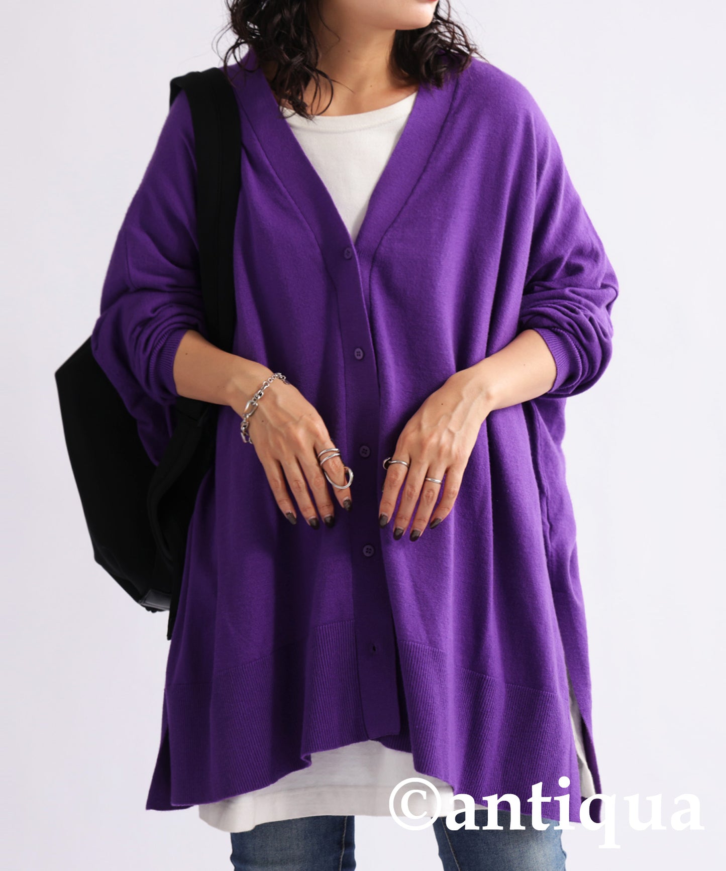 High Gauge Knit Cardigan Ladies