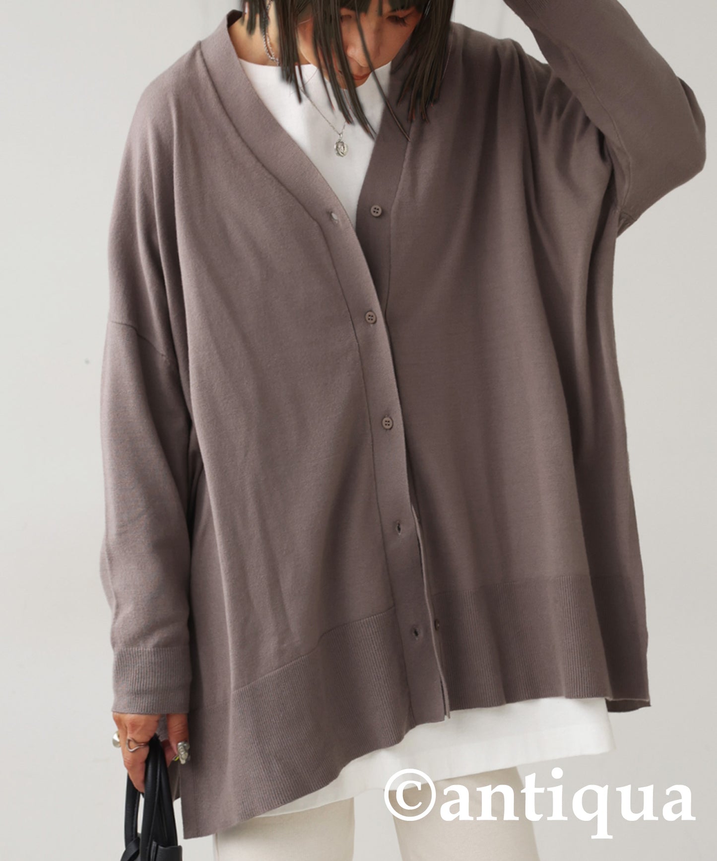 High Gauge Knit Cardigan Ladies