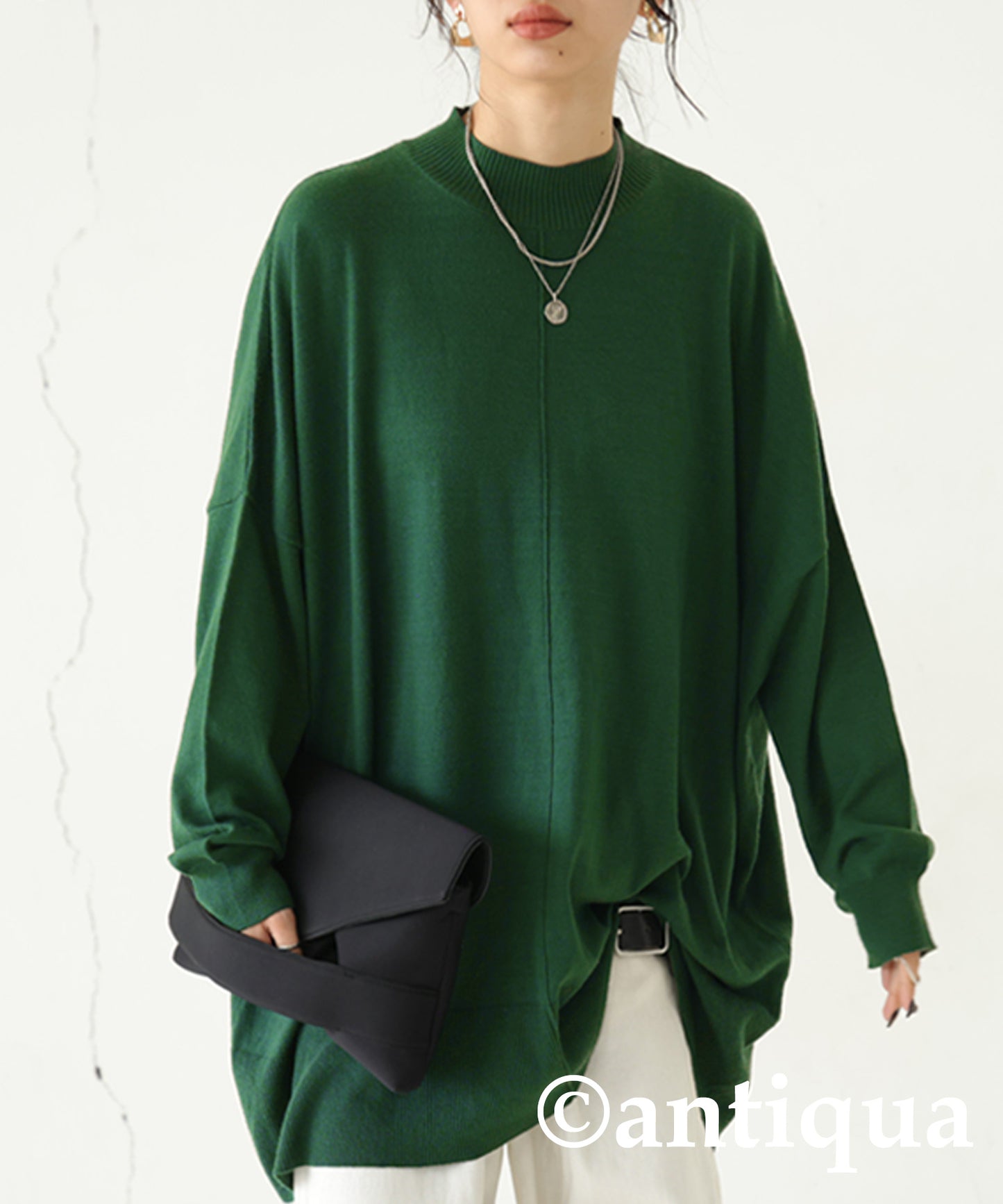 High Gauge High Neck Knit Ladies