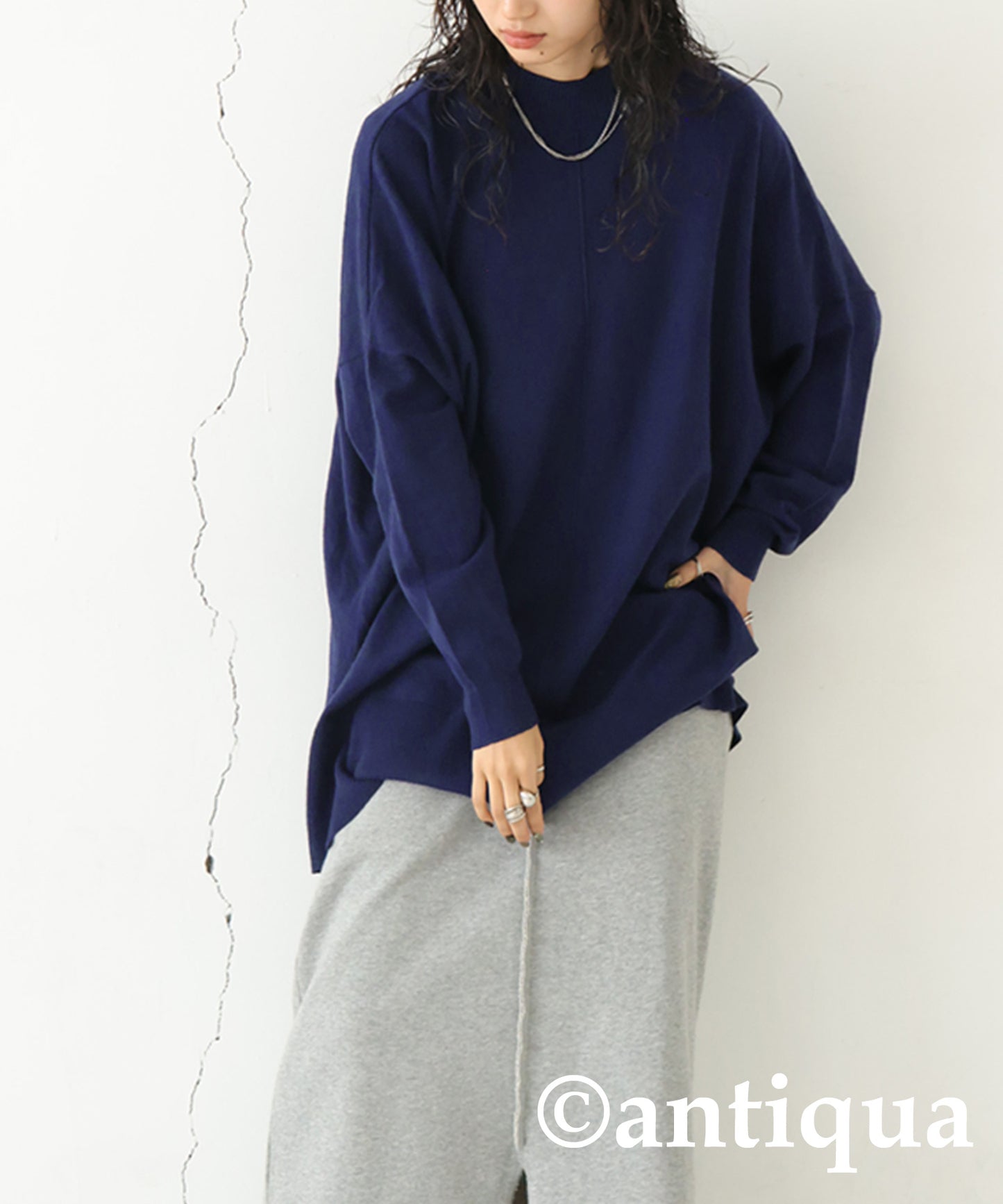 High Gauge High Neck Knit Ladies