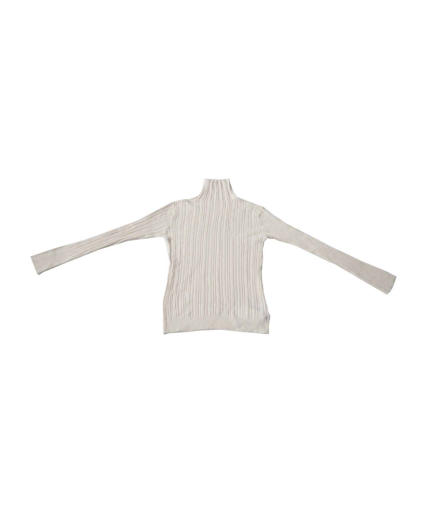 Random rib high neck knit Ladies