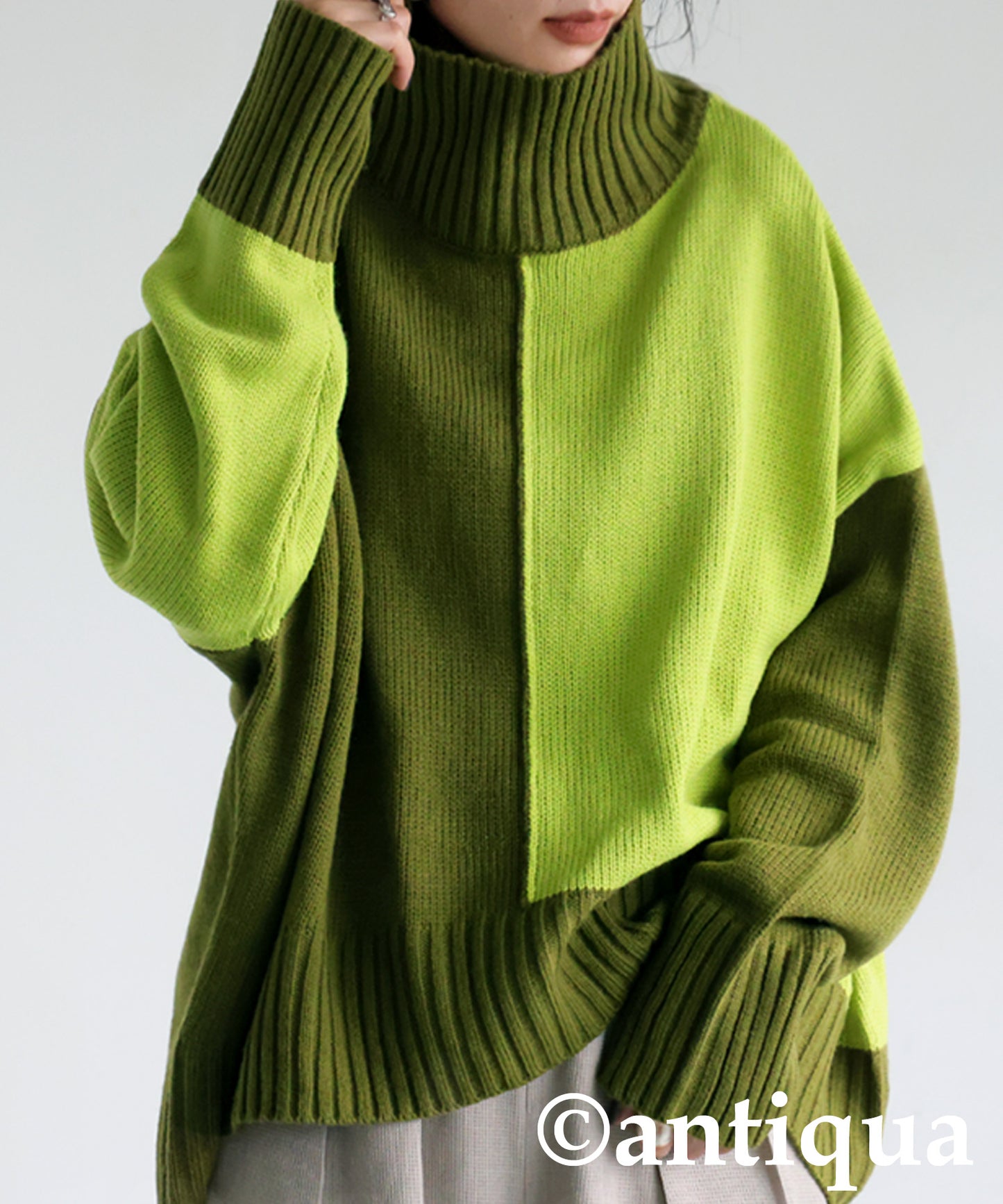 High neck Knit tops Ladies