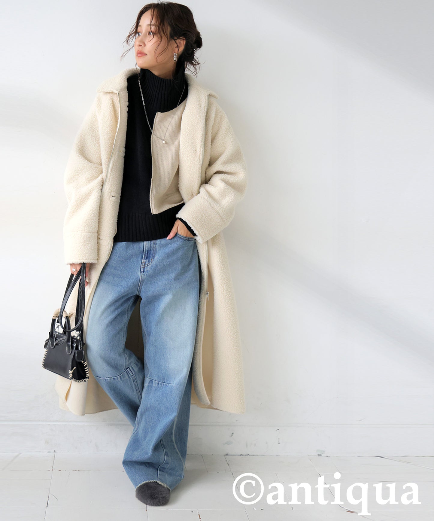 High neck Knit tops Ladies