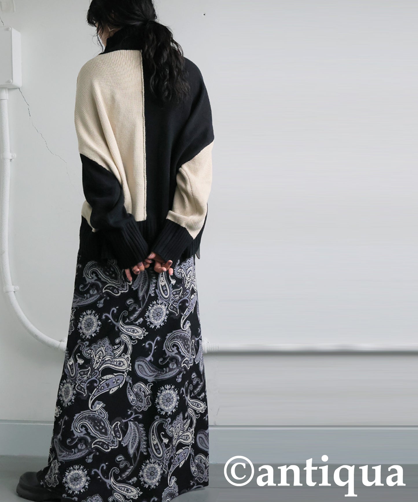 High neck Knit tops Ladies