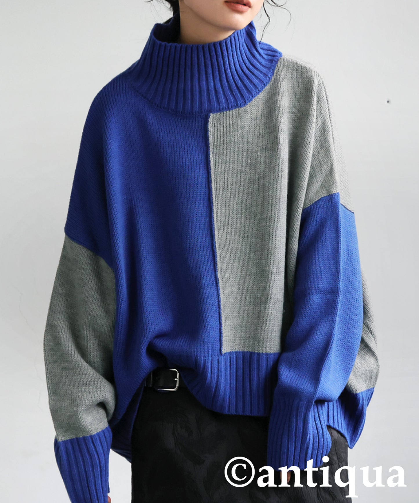 High neck Knit tops Ladies