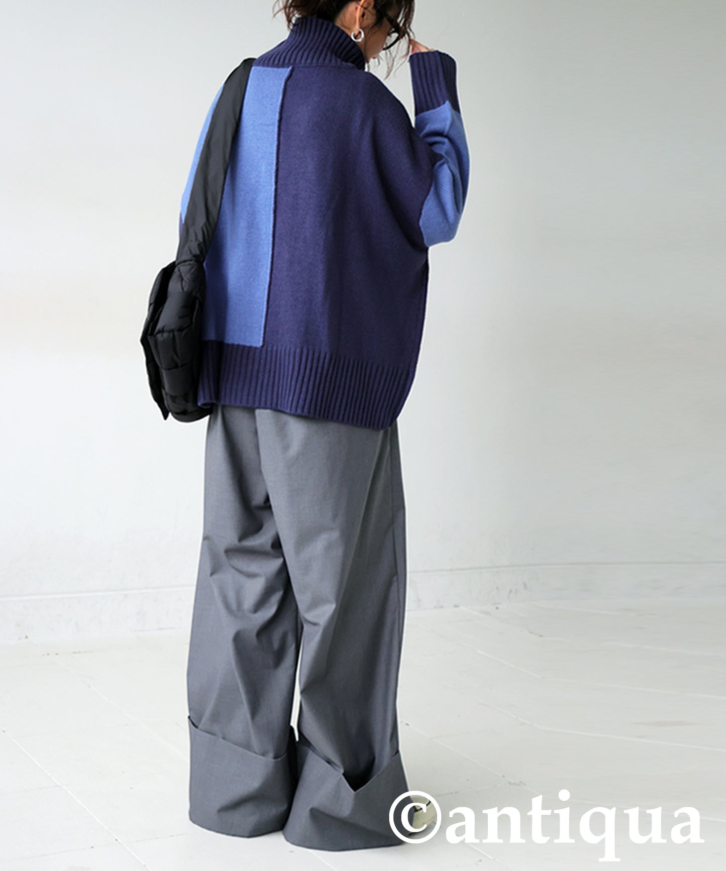 High neck Knit tops Ladies