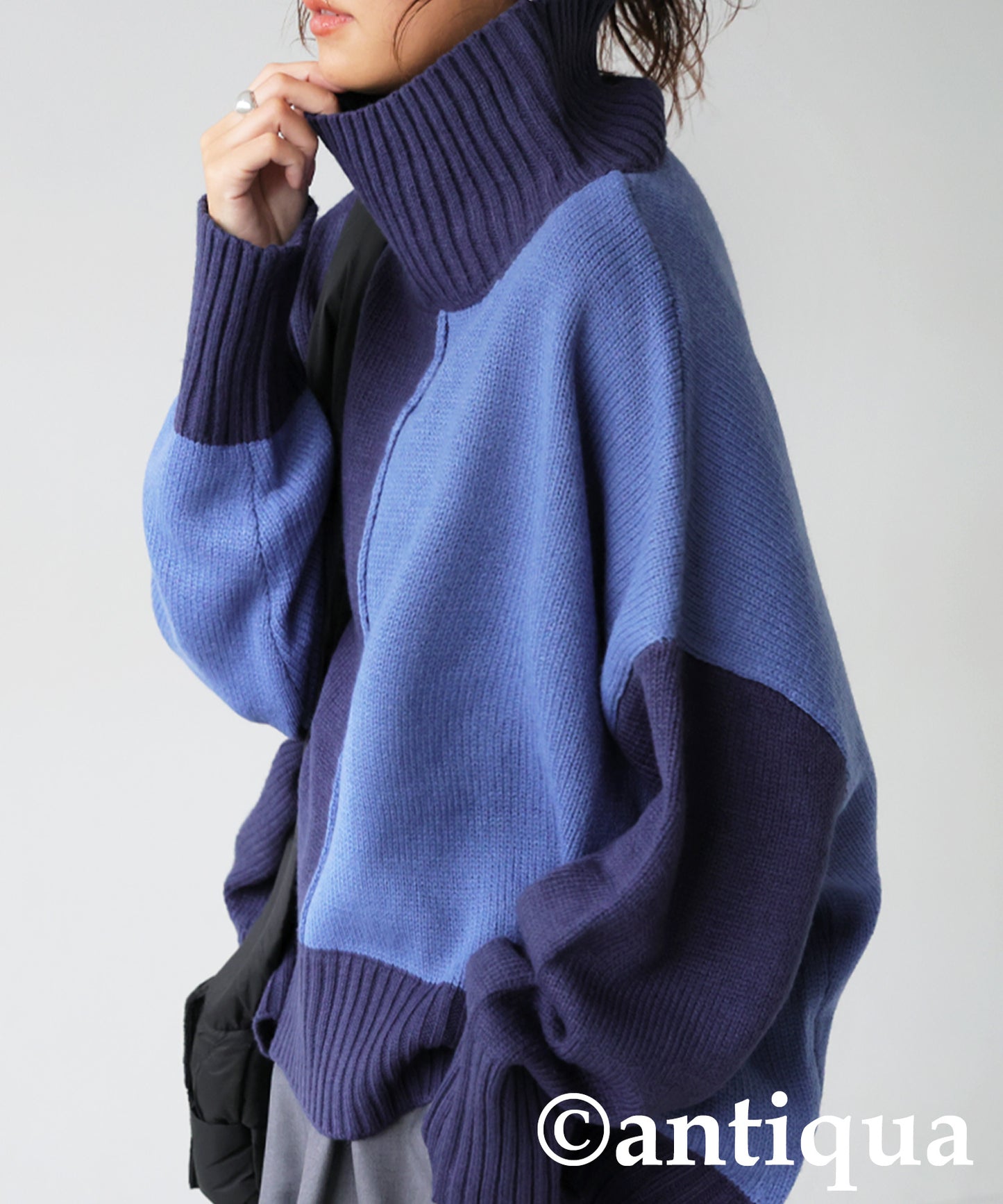 High neck Knit tops Ladies