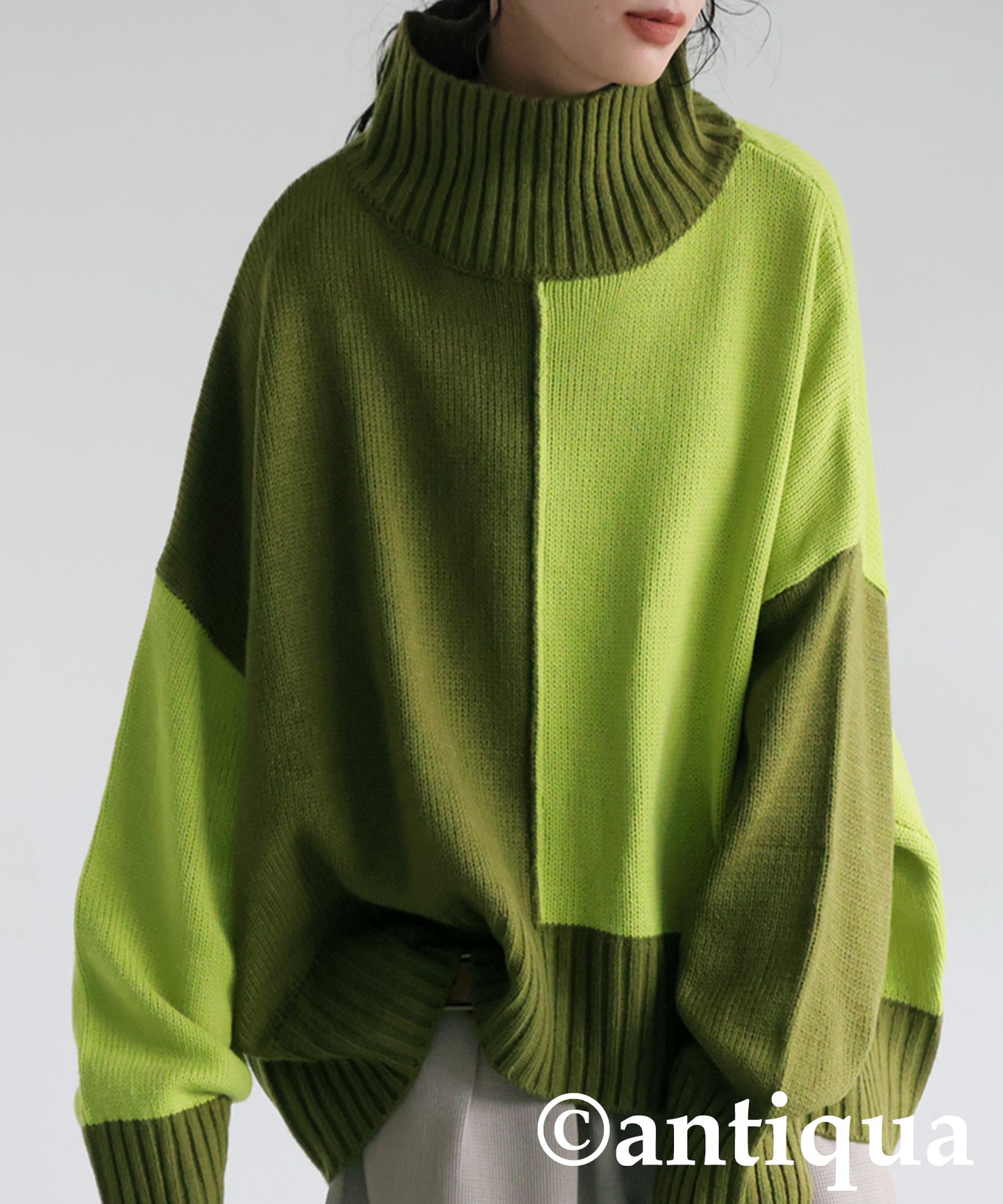 High neck Knit tops Ladies