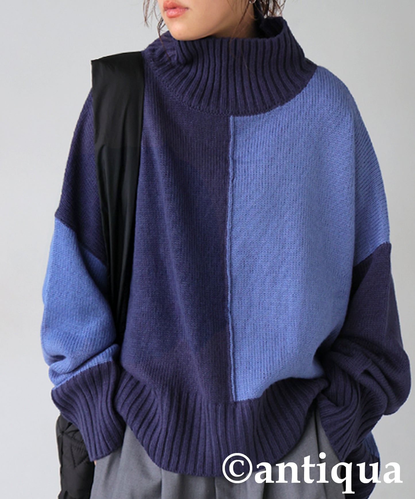 High neck Knit tops Ladies