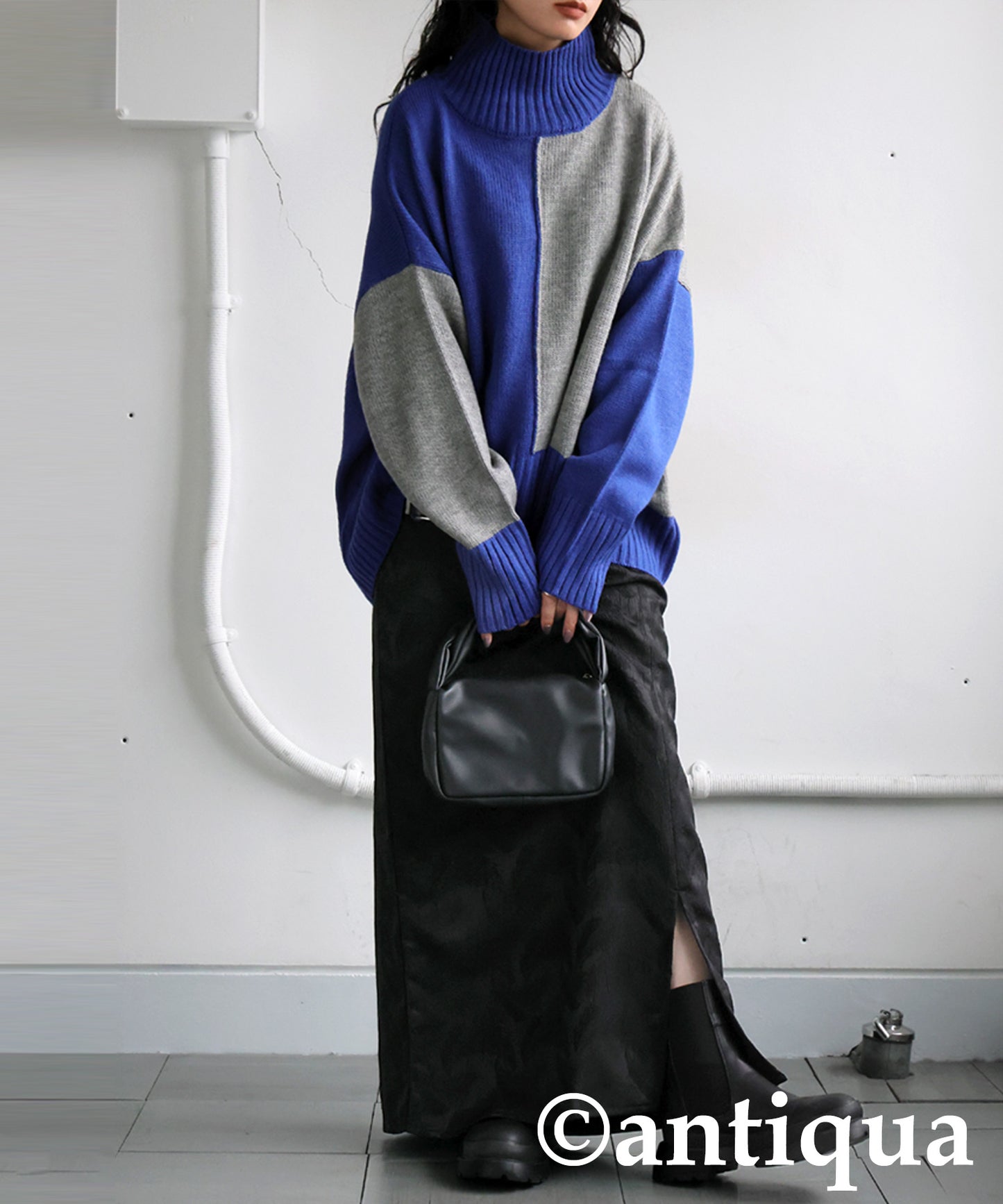 High neck Knit tops Ladies