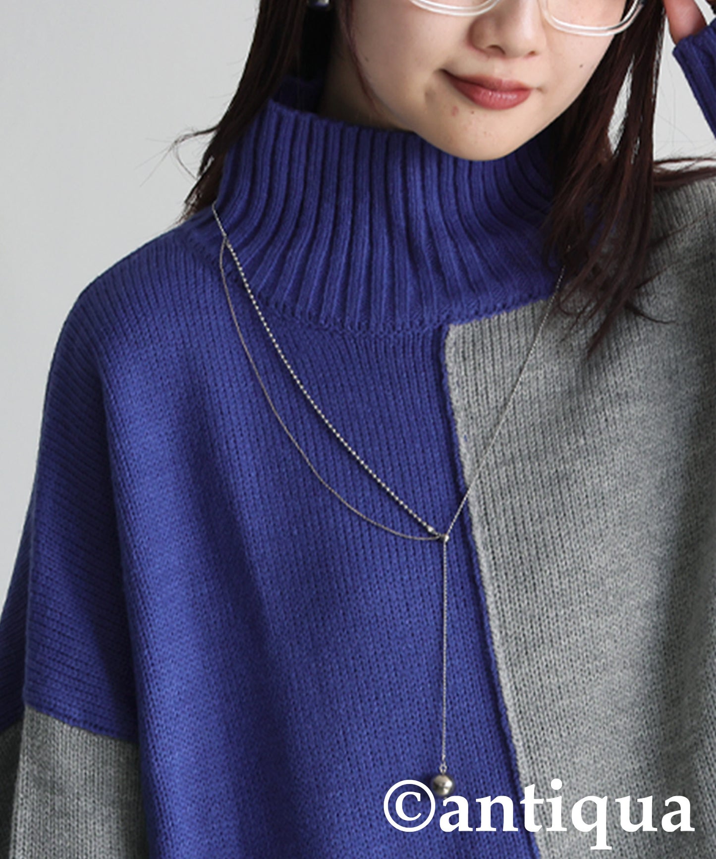 High neck Knit tops Ladies