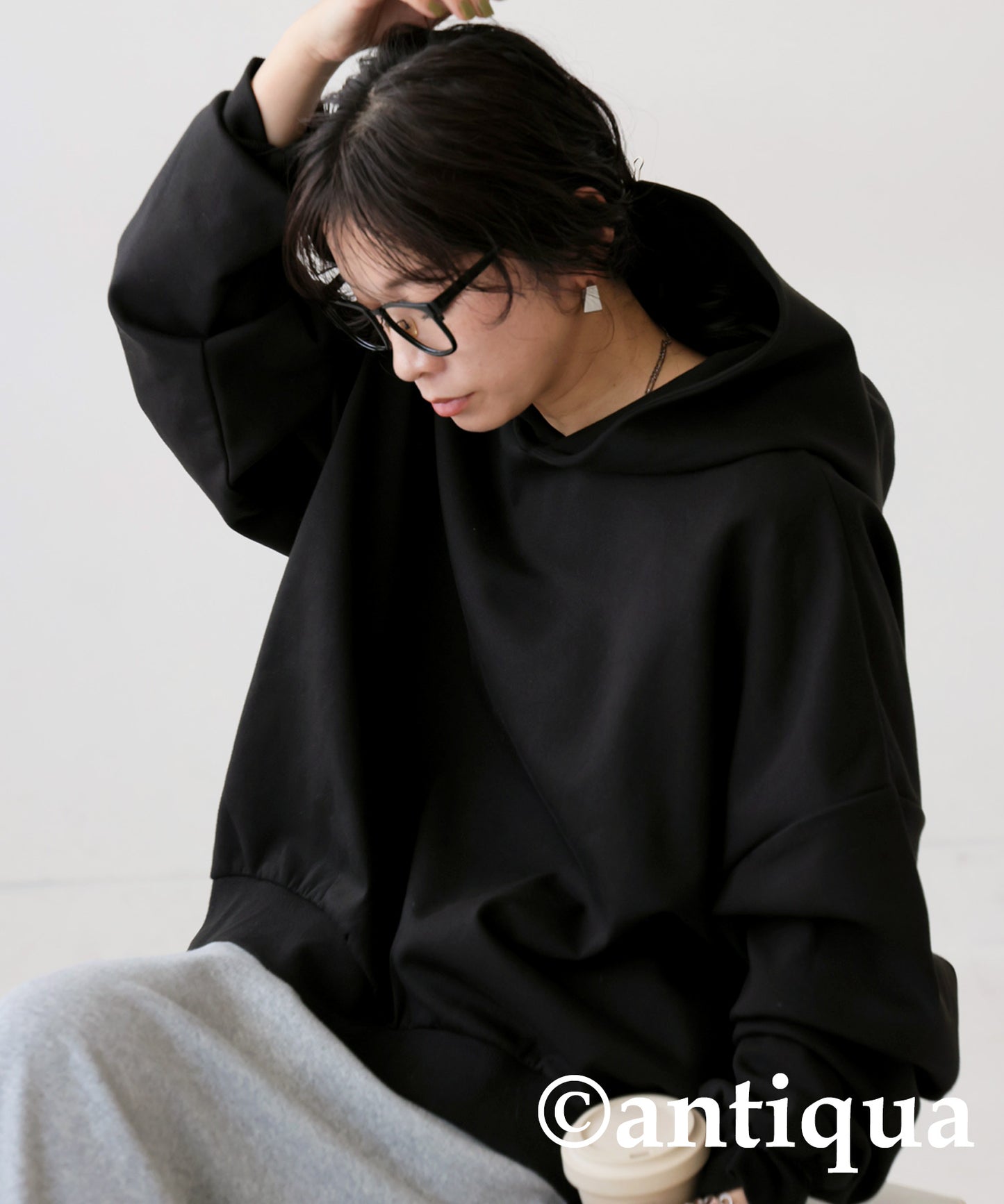 Ponte Fabric Hoodies Ladies