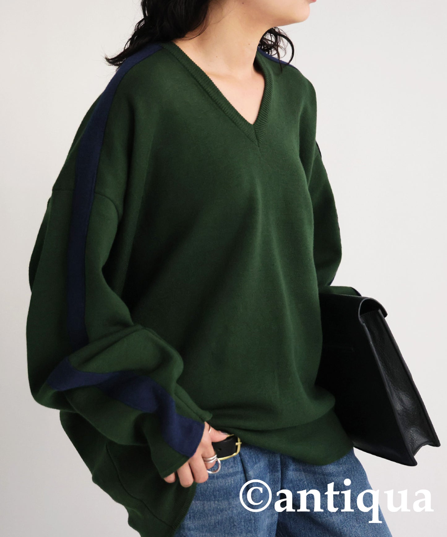 Cocoon Silhouette Knit Tops Ladies