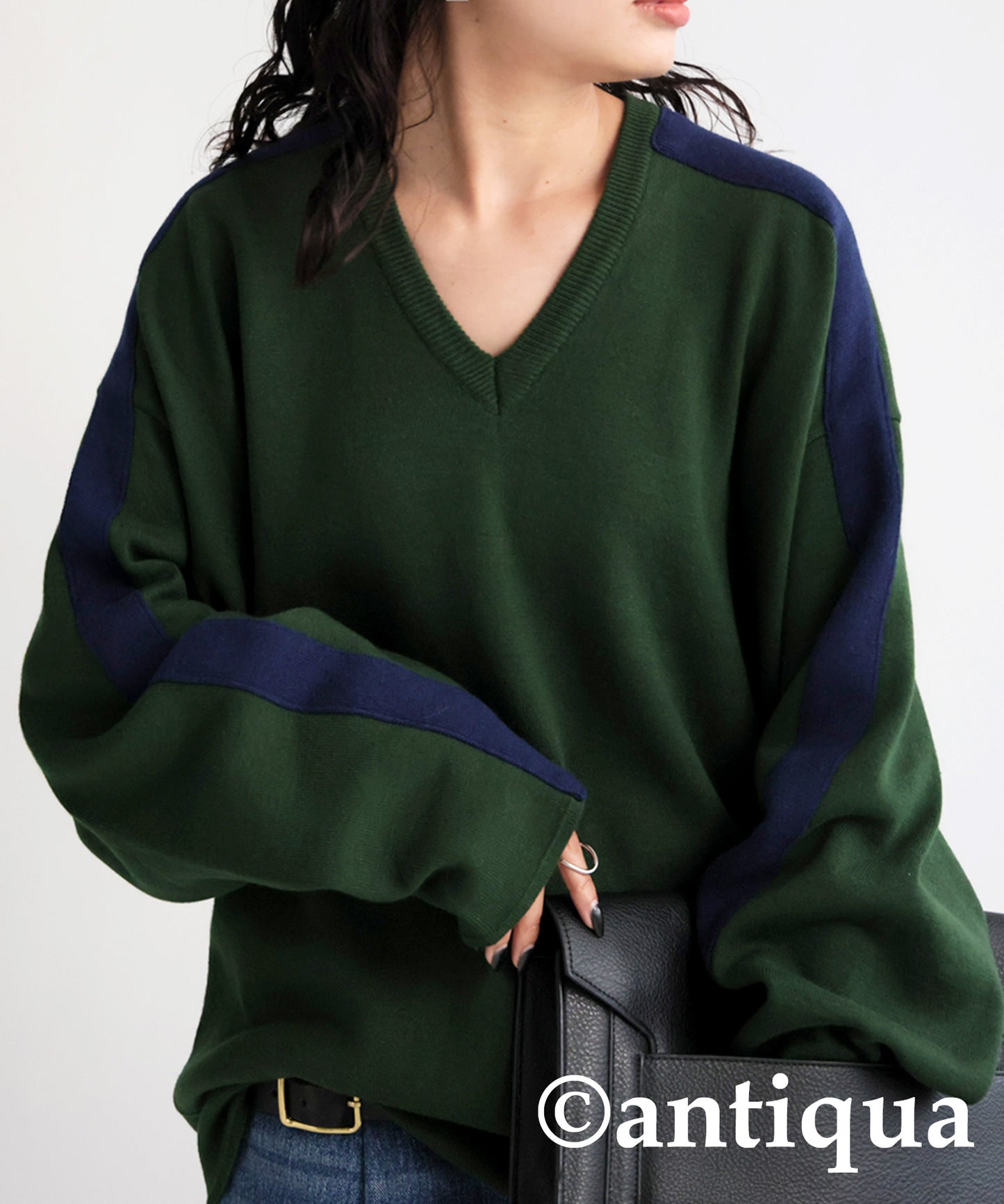 Cocoon Silhouette Knit Tops Ladies