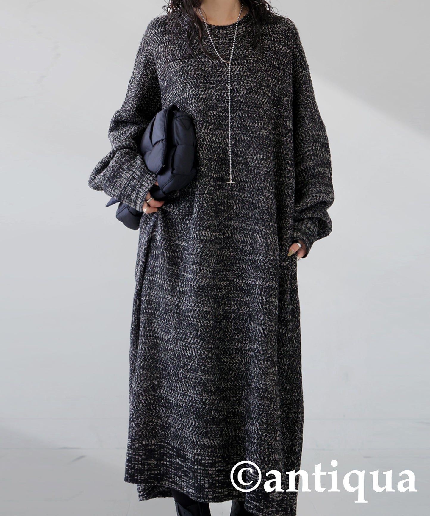 Knit Long Dress Ladies