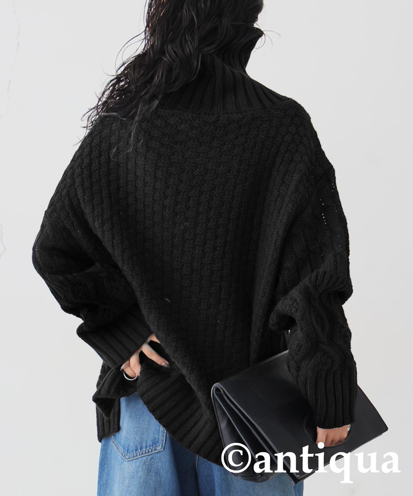 Cable TurtleNeck Knit Ladies