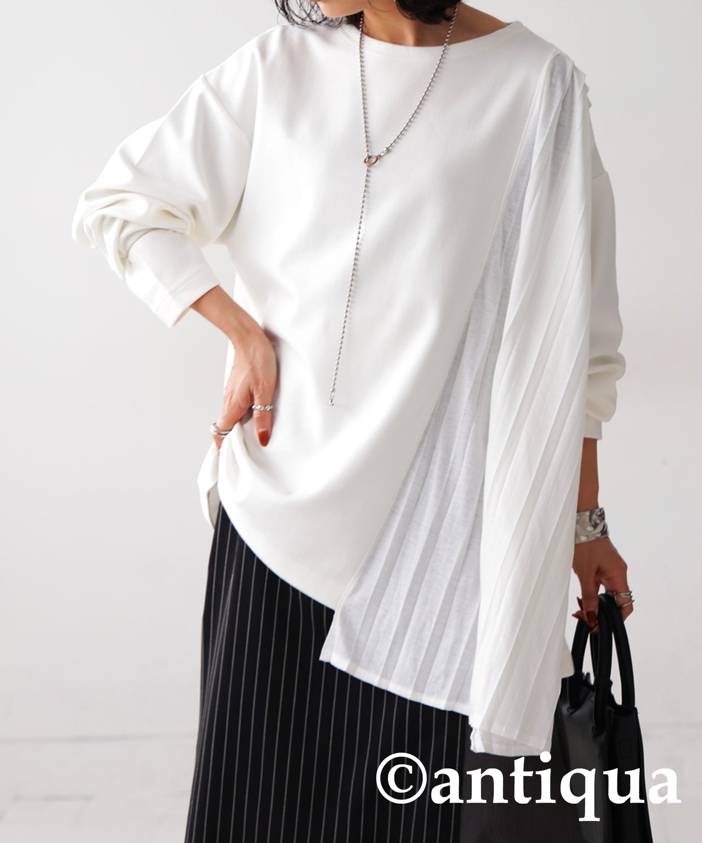 Sheer Pleated Tops Ladies