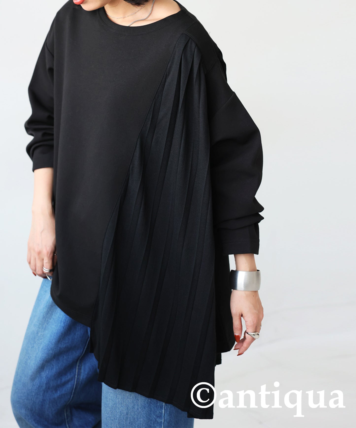 Sheer Pleated Tops Ladies