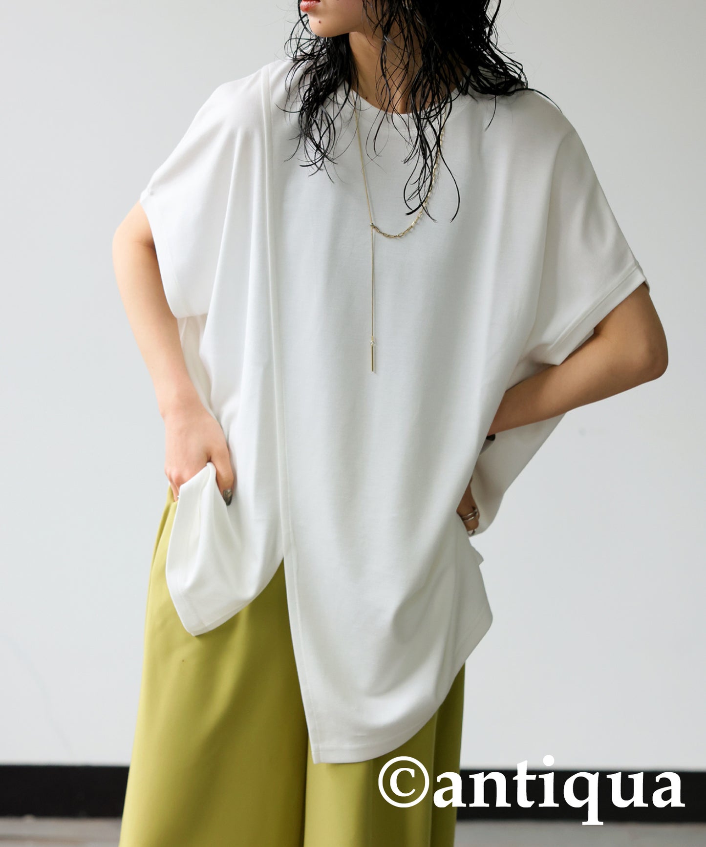 Asymmetry Sleeve Tops Ladies