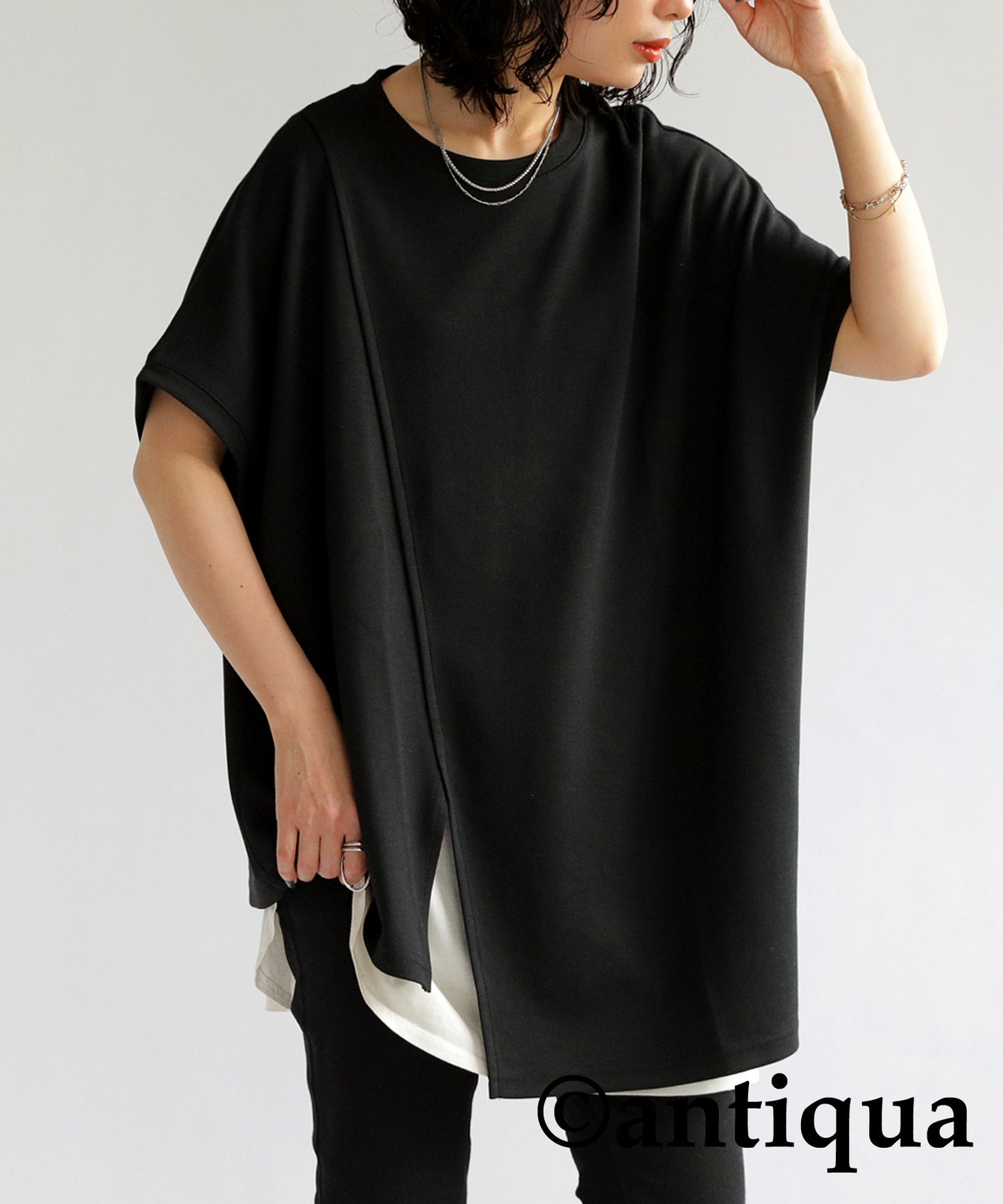 Asymmetry Sleeve Tops Ladies