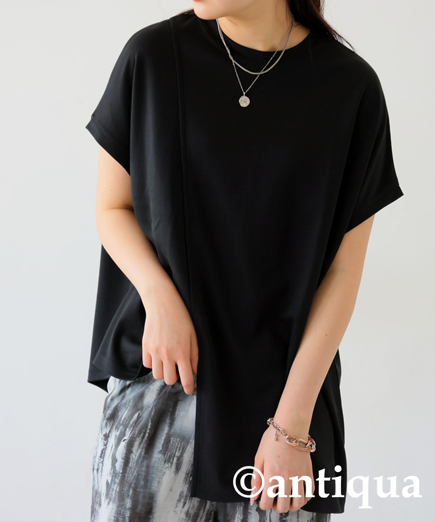 Asymmetry Sleeve Tops Ladies