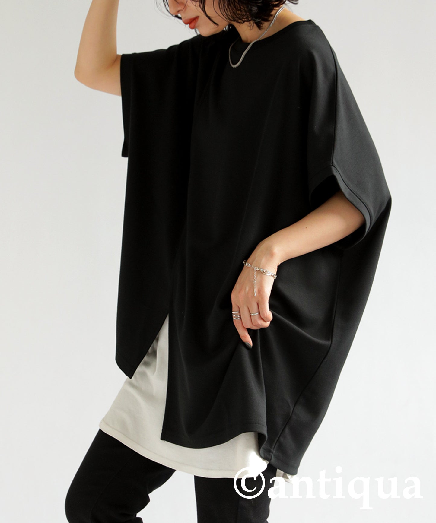 Asymmetry Sleeve Tops Ladies